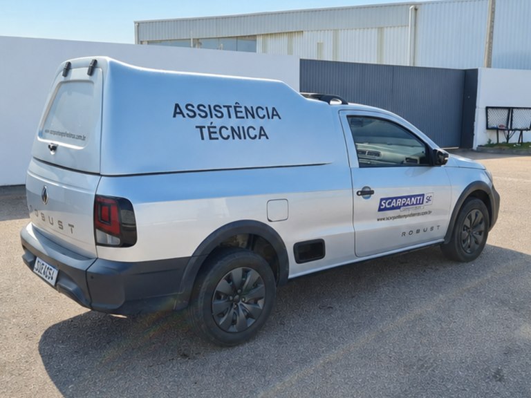 Estrutura da Scarpanti para entrega e aplicação de peças de empilhadeira